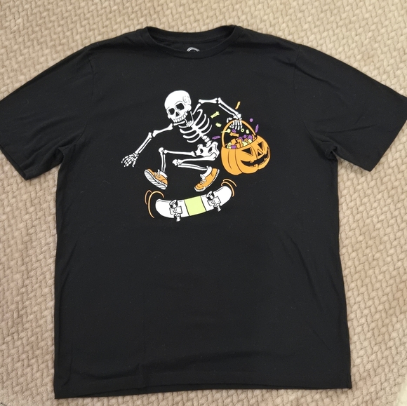 wonder nation Other - Wonder Nation Halloween Skeleton Skateboarder Youth Shirt XXL Size 18